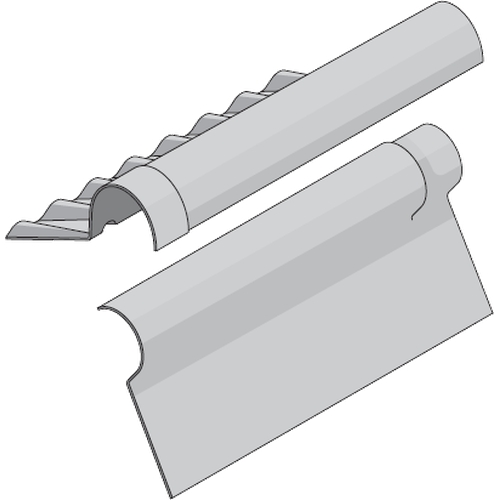 FarmTec Two Piece North Light Ridge (pair) Natural Grey Fibre Cement