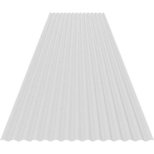 14/3 Corrugated 0.7mm Plastisol White