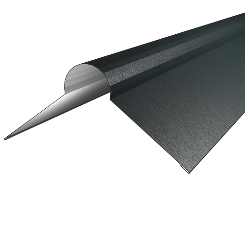 Roll Top Ridge Flashing 3m 0.7mm Plastisol Anthracite