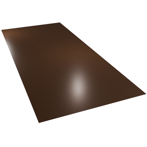 0.7mm Polyester Paint Flat Sheet 3m x (1220-1250mm) Vandyke Brown