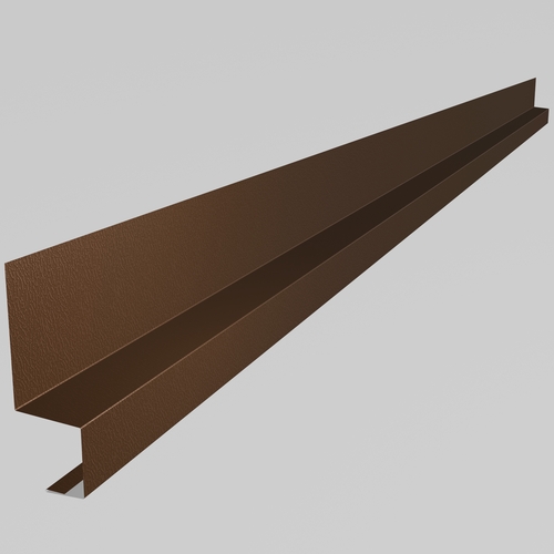Drip Cill 3m (100mm x 50mm x 50mm x 30mm welted on 30mm edge only) 0.7mm Plastisol Vandyke Brown
