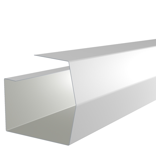 3m Length of Mini-Trimline Gutter 0.7mm Polyester Paint White