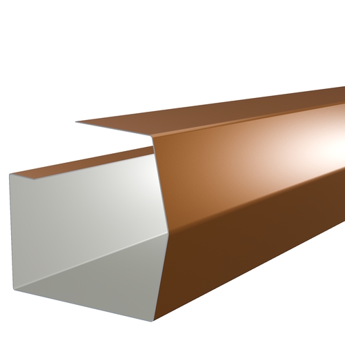 3m Length of Mini-Trimline Gutter 0.7mm Corro-Print Copper Effect