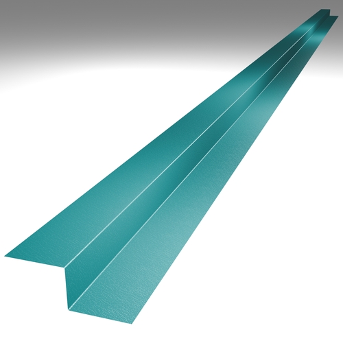3m Flashing Z Support (50mm x profile height x 50mm) 0.7mm Plastisol Solent Blue