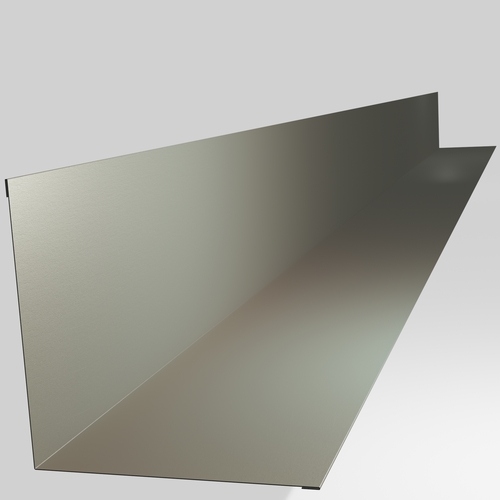 Wall Abutment 3m (200mm x 200mm inc Welts) 0.7mm Polyester Paint Goosewing Grey