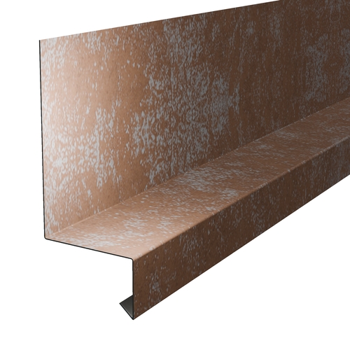 3m ClickSeam Bottom Of Wall Drip (100mm x 50mm x 30mm x 10mm No Welts) 0.7mm Corro-Print Rust Effect
