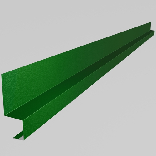 Drip Cill 3m (100mm x 50mm x 50mm x 30mm welted on 30mm edge only) 0.7mm Plastisol Heritage Green