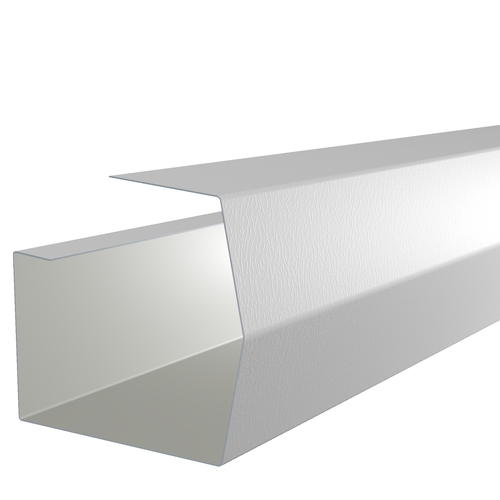 3m Length of Mini-Trimline Gutter 0.7mm Plastisol White