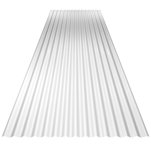 14/3 Corrugated 0.7mm Plastisol White