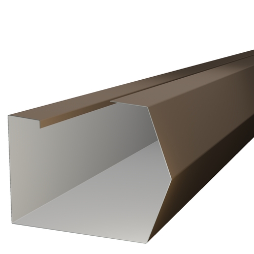 3m Length of Trimline Gutter 0.7mm Polyester Paint Vandyke Brown
