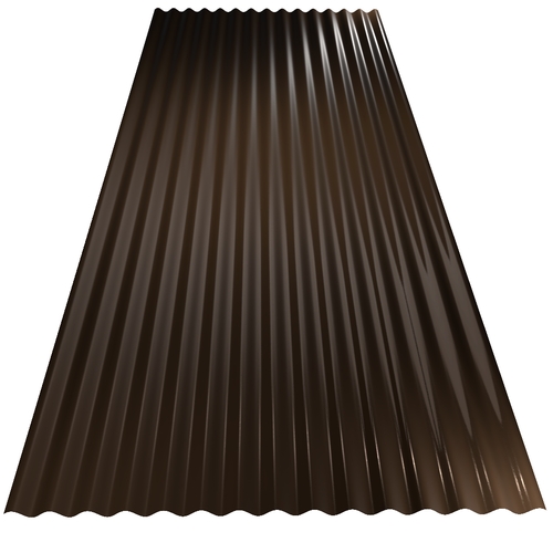 14/3 Corrugated 0.5mm Polyester Paint Vandyke Brown