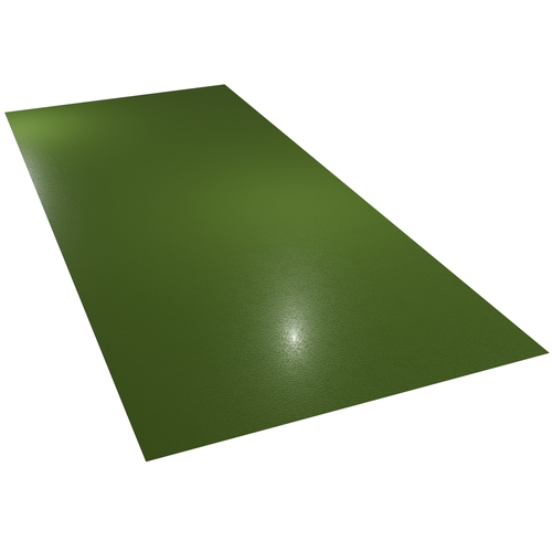 0.7mm Plastisol Flat Sheet 3m x (1220-1250mm) Olive Green