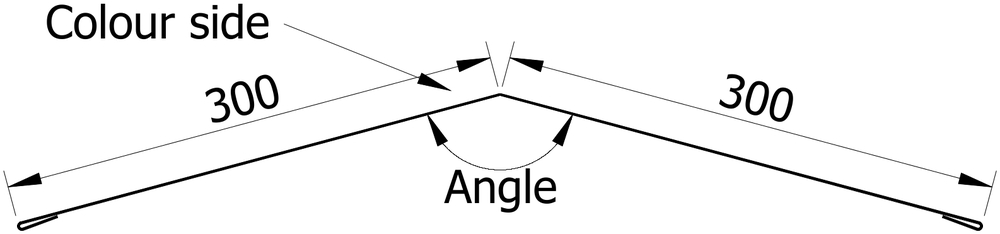 Ridge 3m (300mm x 300mm inc Welts)
