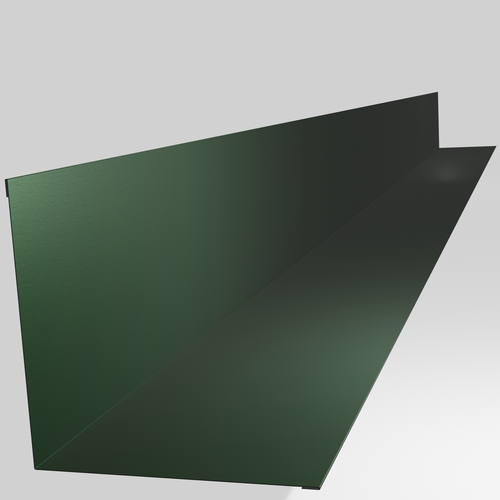 Wall Abutment 3m (200mm x 200mm inc Welts) 0.7mm Polyester Paint Juniper Green