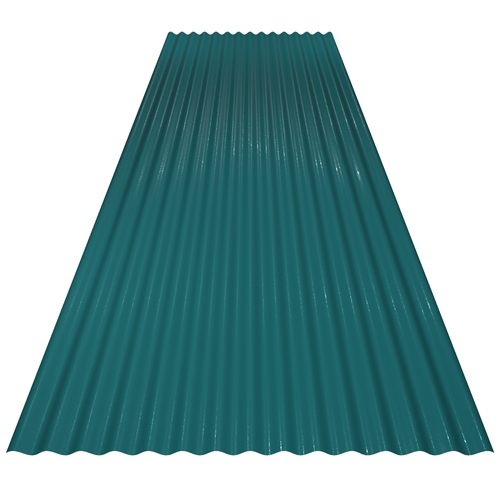 14/3 Corrugated 0.7mm Plastisol with anti-condensation liner Ocean Blue
