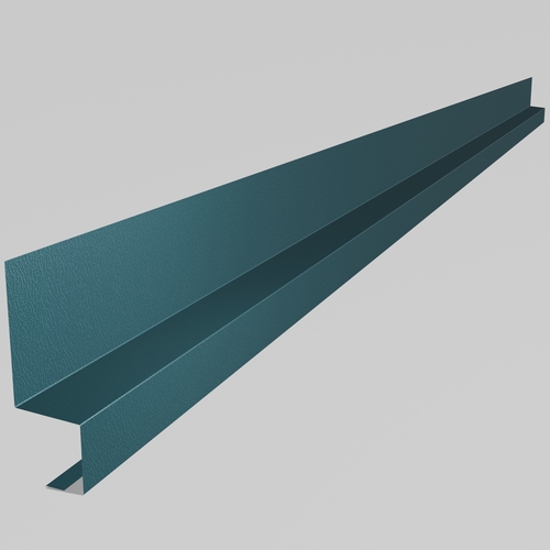 Drip Cill 3m (100mm x 50mm x 50mm x 30mm welted on 30mm edge only) 0.7mm Plastisol Ocean Blue