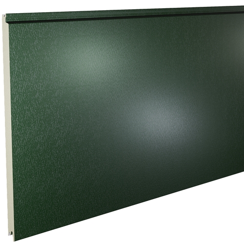 Kingspan KS1000FL Flat 45mm QuadCore (U-Value 0.46 W/m²K) / Outer: Juniper Green XL Forte (0.5mm Plastisol Coated Steel) / Inner: 0.4mm Cleansafe15 Bright White Poly Liner