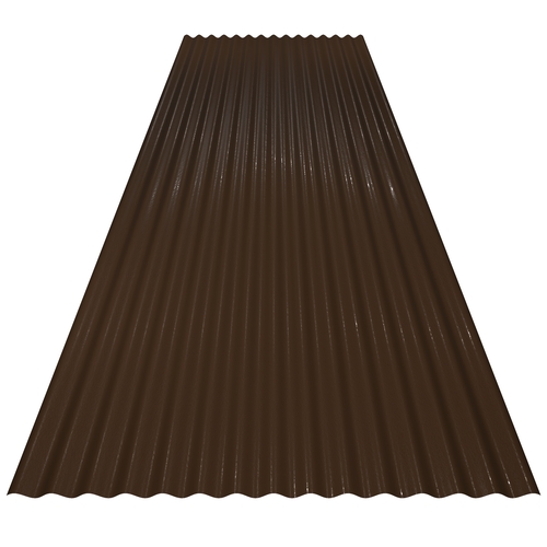 14/3 Corrugated 0.7mm Plastisol Vandyke Brown
