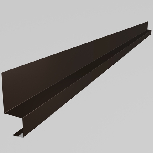 Drip Cill 3m (100mm x 50mm x 50mm x 30mm welted on 30mm edge only) 0.7mm Polyester Paint Vandyke Brown
