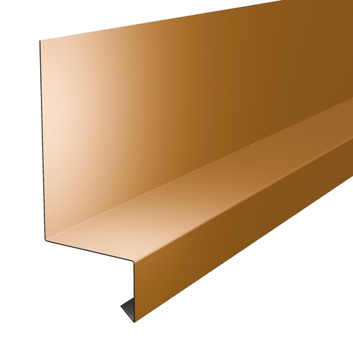 3m ClickSeam Bottom Of Wall Drip (100mm x 50mm x 30mm x 10mm No Welts) 0.7mm Corro-Print Copper Effect
