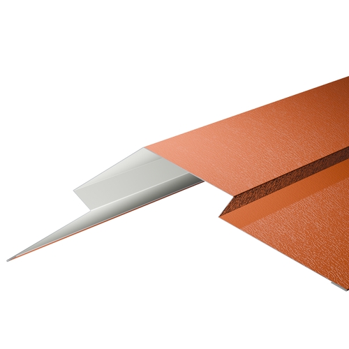 Diamond Ridge Flashing 3m 0.7mm Plastisol Terracotta