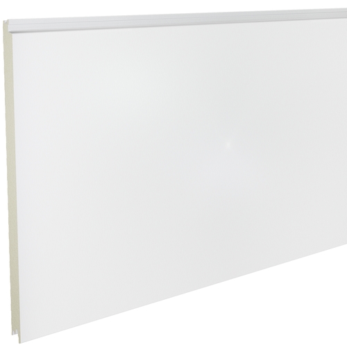 Kingspan KS1000FL Flat 45mm QuadCore (U-Value 0.46 W/m²K) / Outer: White XL Forte (0.5mm Plastisol Coated Steel) / Inner: 0.4mm Cleansafe15 Bright White Poly Liner