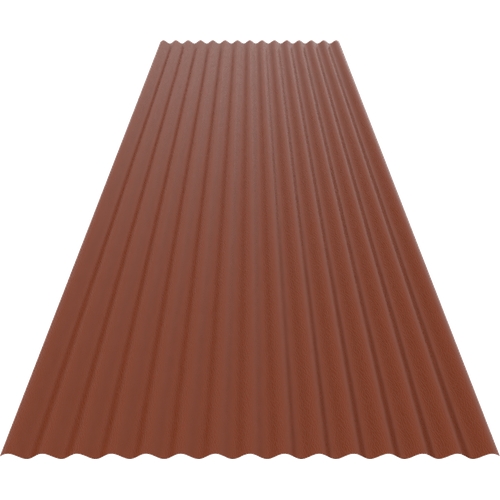 14/3 Corrugated 0.7mm Plastisol Terracotta