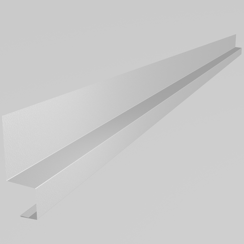 Drip Cill 3m (100mm x 50mm x 50mm x 30mm welted on 30mm edge only) 0.7mm Plastisol White