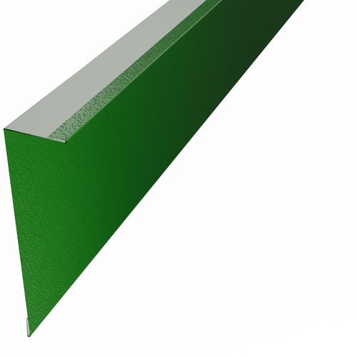 Eaves Insulation Closure 3m (50mm x 170mm inc welts) 0.7mm Plastisol Heritage Green