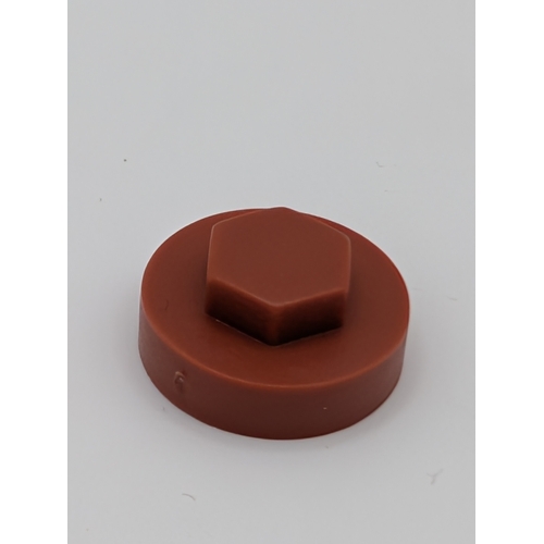 Clearance Item 7 - 1,000 x 16mm Terracotta Tek Screw Cover Caps (100/bag)