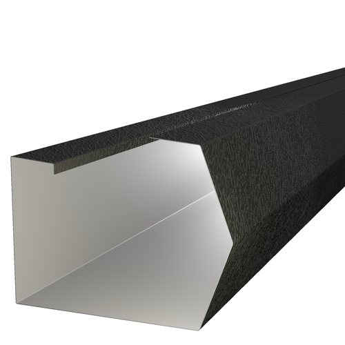 3m Length of Trimline Gutter 0.7mm Plastisol Tile Grey
