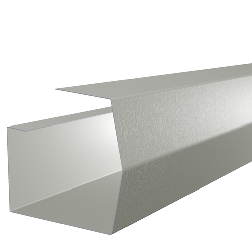 3m Length of Mini-Trimline Gutter 0.7mm Plastisol Goosewing Grey