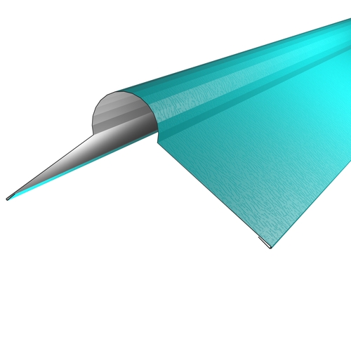 Roll Top Ridge Flashing 3m 0.7mm Plastisol Solent Blue