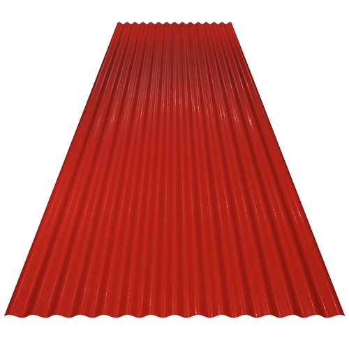 14/3 Corrugated 0.7mm Plastisol Poppy Red