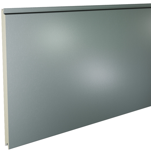 Kingspan KS1000FL Flat 45mm QuadCore (U-Value 0.46 W/m²K) / Outer: Merlin Grey XL Forte (0.5mm Plastisol Coated Steel) / Inner: 0.4mm Cleansafe15 Bright White Poly Liner