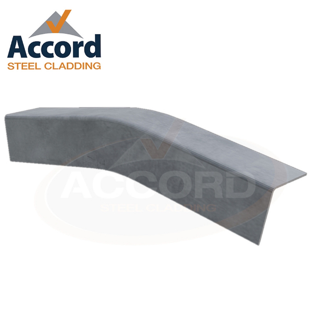 Cranked Bargeboard 12.5° - 1300mm long (200mm x 200mm) Fibre CementNatural Grey