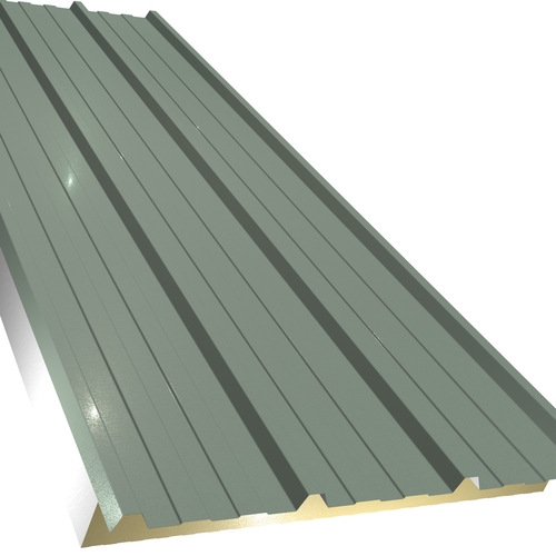 Kingspan KS1000RW 40mm Quadcore (U-Value 0.47 W/m²K) / Outer: Merlin Grey XL Forte (0.5mm Plastisol Coated Steel) / Inner: 0.4mm Cleansafe15 Bright White Poly Liner