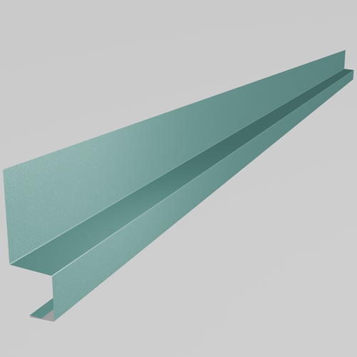 Drip Cill 3m (100mm x 50mm x 50mm x 30mm welted on 30mm edge only) 0.7mm Plastisol Wedgewood