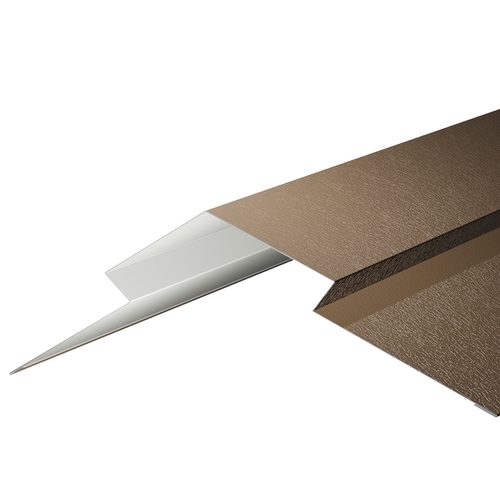 Diamond Ridge Flashing 3m 0.7mm Plastisol Vandyke Brown