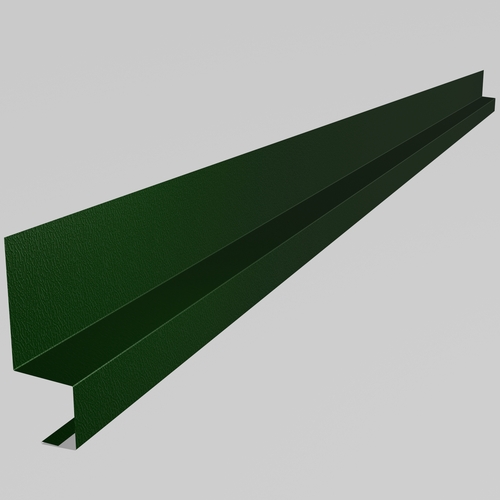 Drip Cill 3m (100mm x 50mm x 50mm x 30mm welted on 30mm edge only) 0.7mm Plastisol Juniper Green