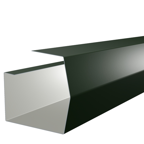 3m Length of Mini-Trimline Gutter 0.7mm Polyester Paint Juniper Green