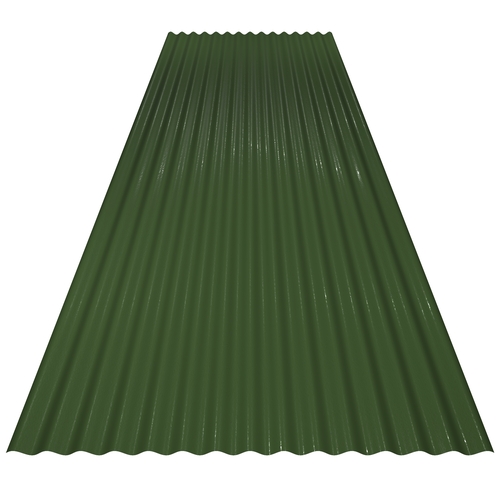 14/3 Corrugated 0.5mm Plastisol Olive Green