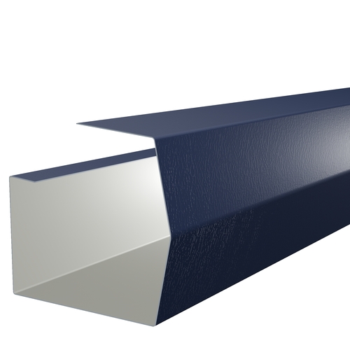3m Length of Mini-Trimline Gutter 0.7mm Plastisol Sargasso Blue