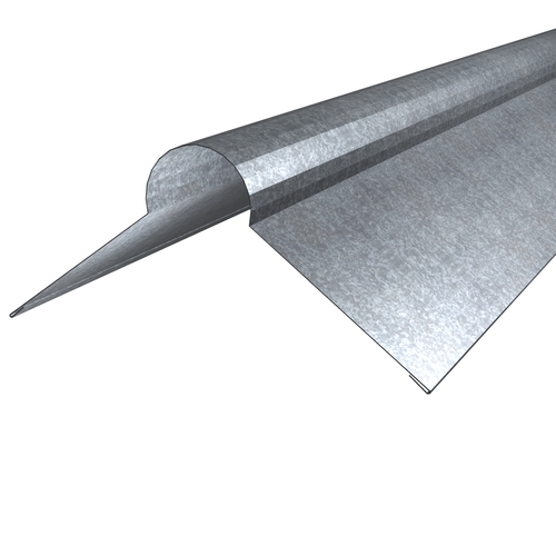 Roll Top Ridge Flashing 3m Long Galvanised