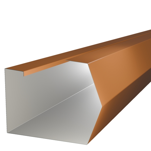 3m Length of Trimline Gutter 0.7mm Corro-Print Copper Effect