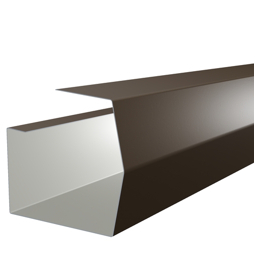 3m Length of Mini-Trimline Gutter 0.7mm Polyester Paint Vandyke Brown