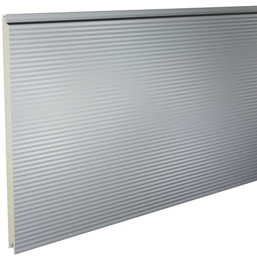 Kingspan KS1000MR Micro-Rib 74mm Quadcore (U-Value 0.25 W/m²K) / Outer: Metallic Silver Spectrum (0.5mm Painted Steel) / Inner: 0.4mm Cleansafe15 Bright White Poly Liner