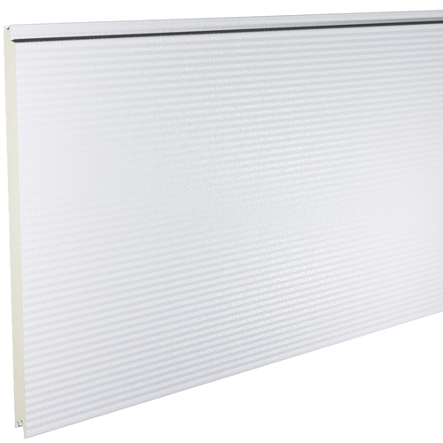 Kingspan KS1000MR Micro-Rib 45mm Quadcore (U-Value 0.46 W/m²K) / Outer: White XL Forte (0.5mm Plastisol Coated Steel) / Inner: 0.4mm Cleansafe15 Bright White Poly Liner