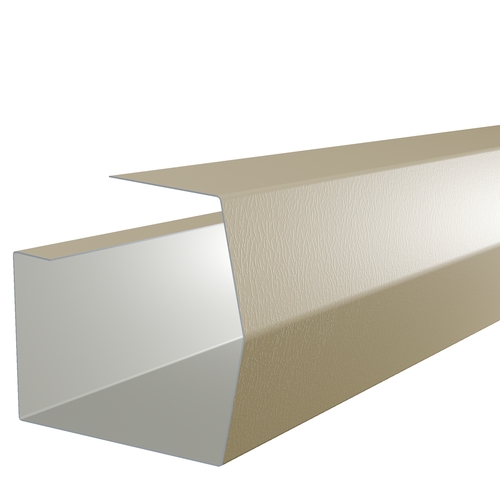 3m Length of Mini-Trimline Gutter 0.7mm Plastisol Mushroom
