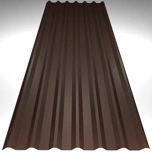 Accord 34/1000 Box Profile 0.5mm Polyester Paint Vandyke Brown